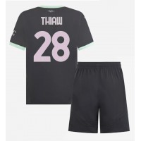 Camisa de time de futebol AC Milan Malick Thiaw #28 Replicas 3º Equipamento Infantil 2024-25 Manga Curta (+ Calças curtas)